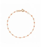 Bracelet orange fluo Classique Gigi, Or rose, 15 cm