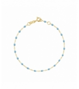 Bracelet turquoise Classique Gigi, Or jaune, 17 cm