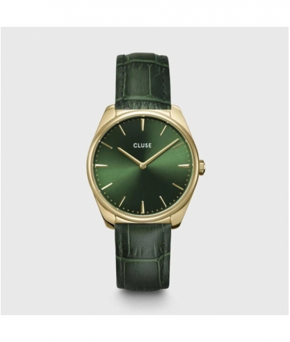 Féroce Leather Forest Green Gold