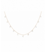 Collier Polka 11 Nacre Blanche Or Rose