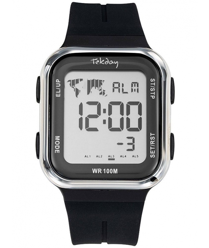 Tekday montre digitale noire
