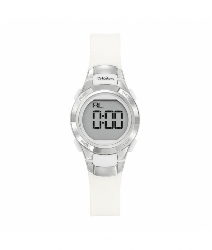 Tekday montre silicone blanc