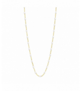 Gigi Clozeau Collier blanc Classique Gigi, or jaune, 36 cm