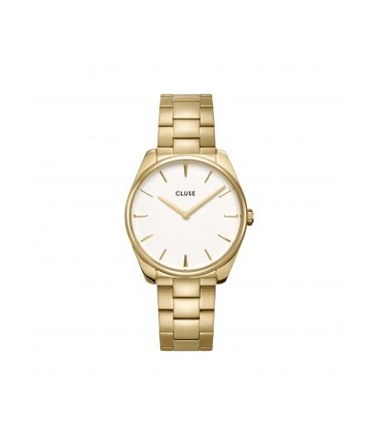 Cluse Montre Féroce Steel White -Gold