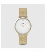 Cluse Montre Minuit Mesh White Gold