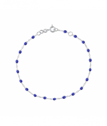 Gigi Clozeau Bracelet bleuet Classique Gigi, or blanc, 17 cm