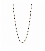 Gigi Clozeau Collier noir Classique Gigi, Or rose, 45 cm