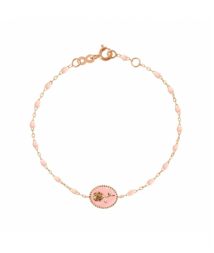 Gigi Clozeau - Bracelet Rose Emaillée Rose Bébé