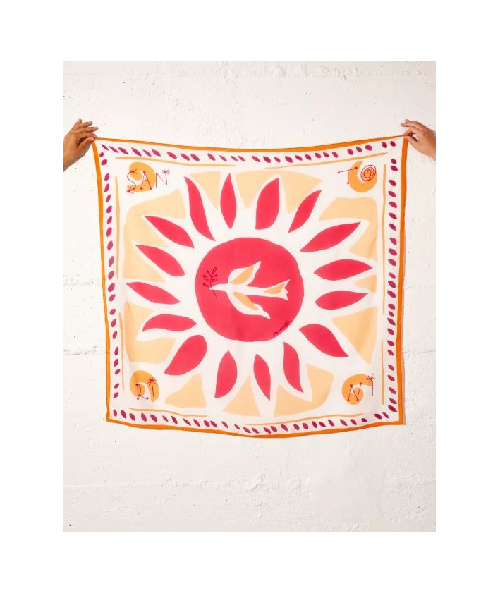 Maradji Foulard Santorini Sun Fuchsia