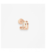 Vanrycke Paris Charlie Mono boucle d'oreille Or rose et diamants oreille gauche