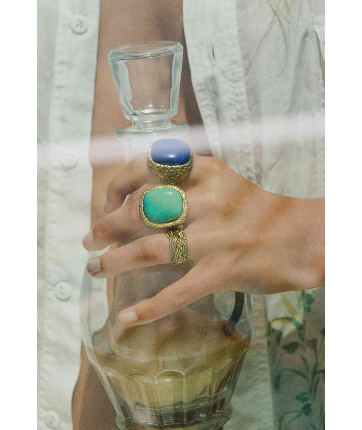 Aurélie Bidermann Bague Miki Turquoise