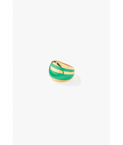 Aurélie Bidermann Bague Tarsila Vert Tropical