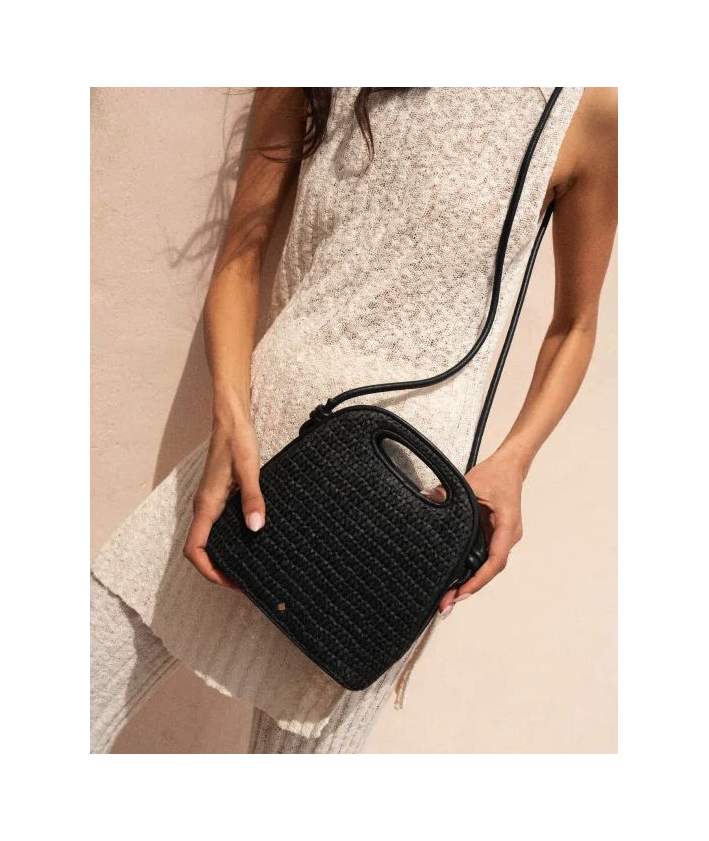 Maradji - Petit sac Lena Raphia Noir