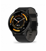 Garmin Venu 3 Gray Cuir Noir