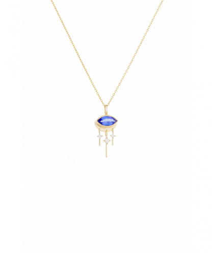 Céline Daoust Collier Marquise Eye Tanzanite Diamants