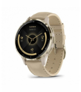 Garmin - Venu 3S  bracelet en cuir lin soft Gold