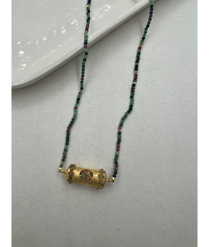 Collier Talisman Rubis-Zoisite